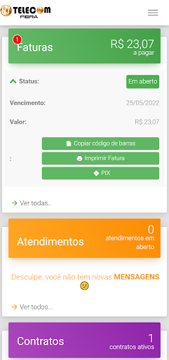 Central do Cliente Screen 2