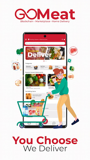 Android application GoMeat screenshort