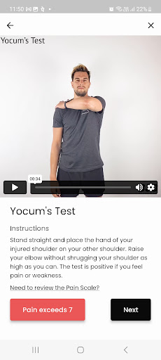 BJJ Physio App Screen 2