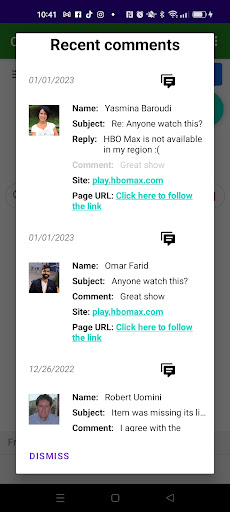 OpenComments Screen 3