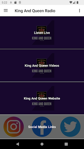 Android application King And Queen Radio screenshort
