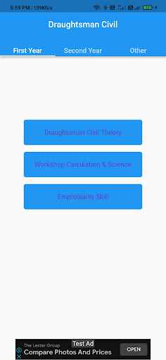 Android application ITI Draughtsman Civil Question screenshort