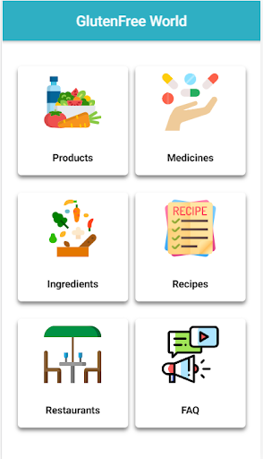Android application Gluten Free World screenshort