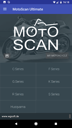 Android application MotoScan for BMW Motorcycles screenshort