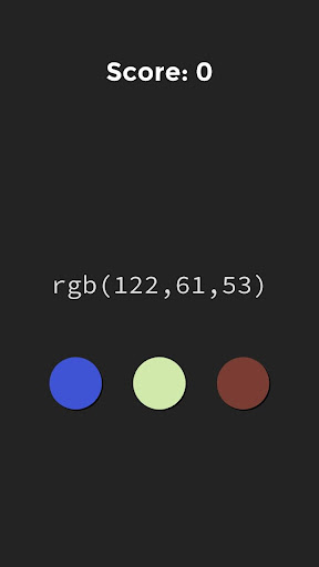 RGB Infinite Guessing Design Game: Guess the color