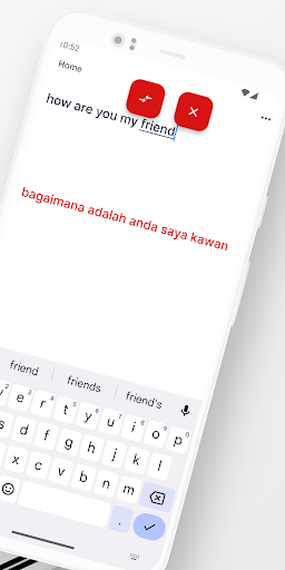 Malay-English Translator App Screen 2