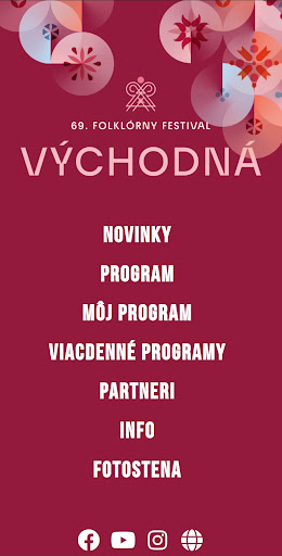 Android application Východná screenshort