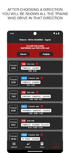 Nova Gradiška train timetable
