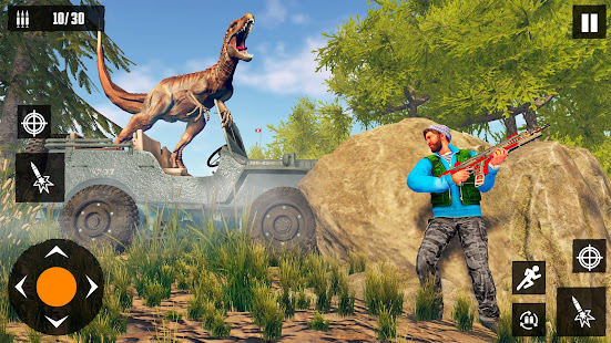 Скачать Dino Hunting Games 2021: Dinosaur Games Offline Онлайн бесплатно на Андроид