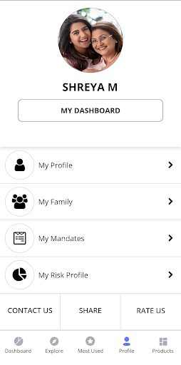 Wealthbook: Mutual Funds & SIP Screen 2
