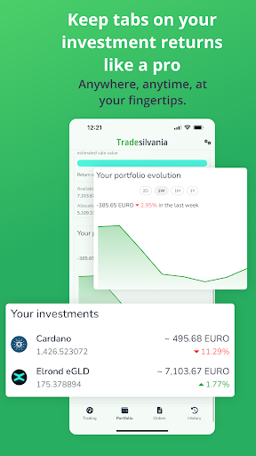 Tradesilvania Crypto Platform Screen 3