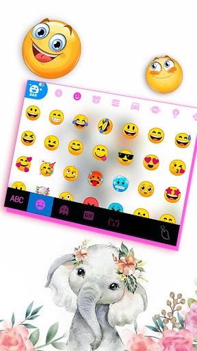 Cute Elephant Baby Keyboard Th Screen 3