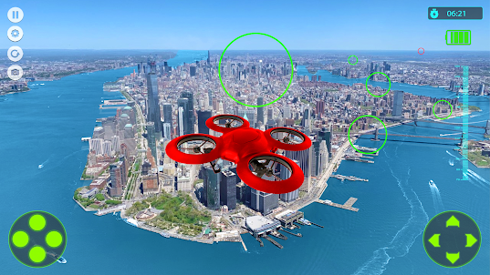 Jogo voo 3D simulador drone