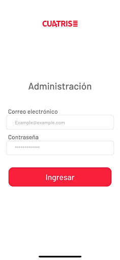 Android application Cuatris Repartidor screenshort