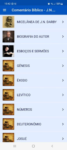 Android application Comentário Bíblico - J.N.Darby screenshort