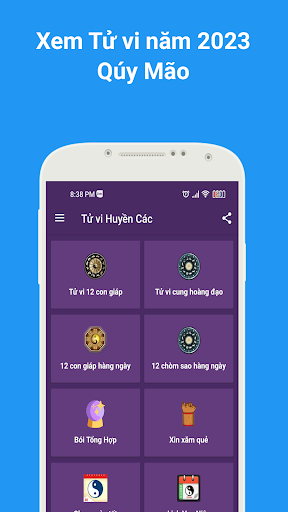 Android application Tử vi Huyền Các : Tử vi 2024 screenshort