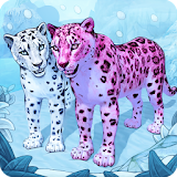 Snow Leopard Family Sim Online icon