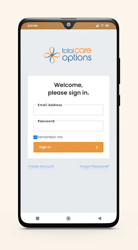 Android application Total Care Options screenshort