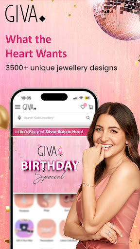 GIVA: Silver & Gold Jewellery Screenshot 1 - AppWisp.com