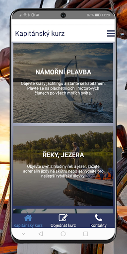Android application Potápění screenshort