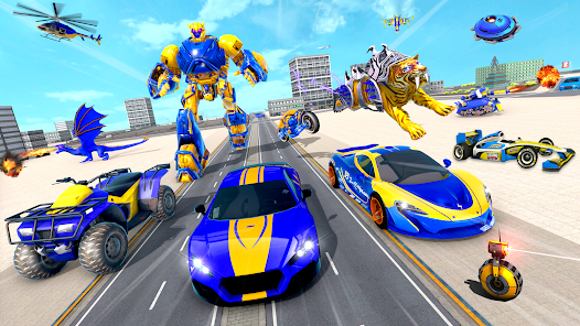 Tiger Robot: Car Robot Games  screenshots 2