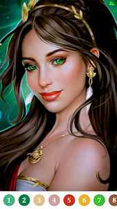 Princess Paint by Number Game