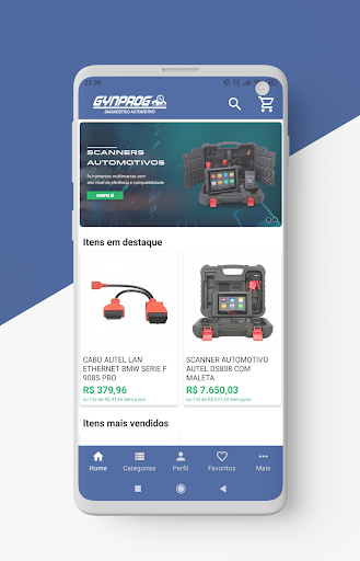 Android application GynProg Diagnóstico Automotivo screenshort