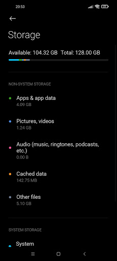MIUI Cache Clear Screen 3