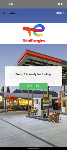 Screenshot of TotalEnergies E-Wallet