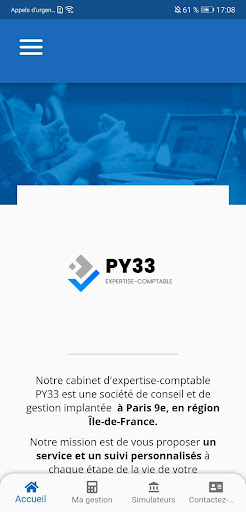 Android application PY33 - Comptable à Paris screenshort