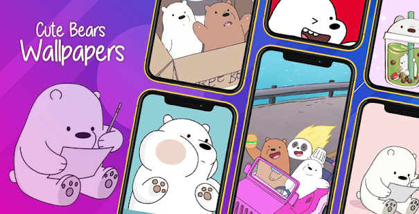 Cute Bear Cartoon Wallpaper for PC / Mac / Windows  - Free Download -  