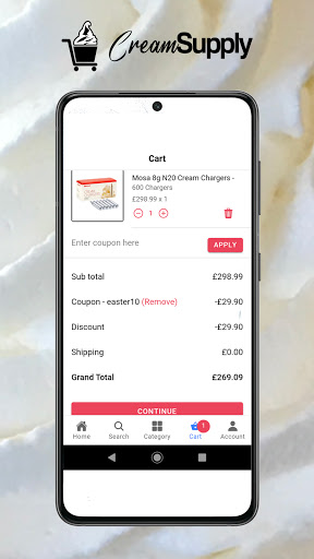CreamSupply Screen 3