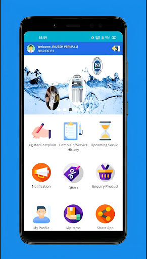 Android application Dr Blue Water screenshort
