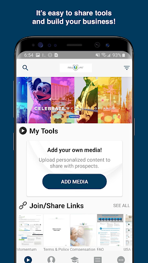 Android application New U Life screenshort