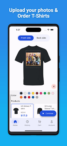 Android application T-Shirt Maker - Design & Order screenshort