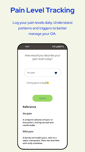 Android application mOAtion: OA Health Tracker screenshort