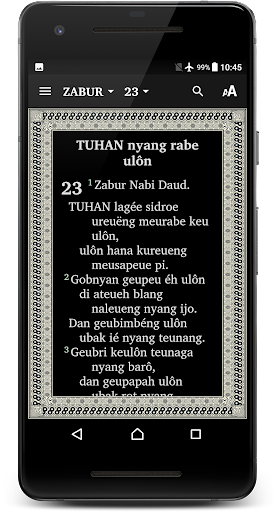 Alkitab, Haba Gét, Bahasa Acèh Screen 2