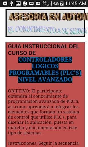 Android application Controladores Logicos Programa screenshort