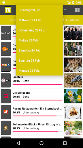 Fernsehprogramm Screen 2