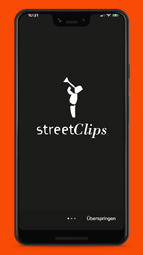 Android application streetClips screenshort
