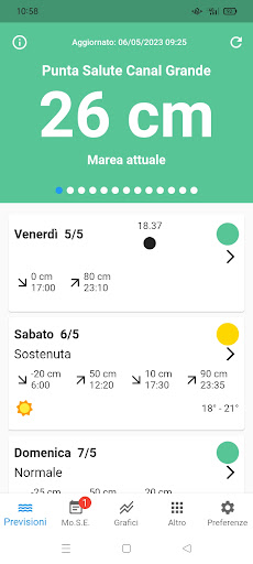 Android application Venice Tide screenshort