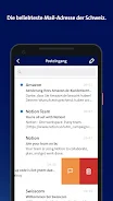 Swisscom blue News & E-Mail Screenshot