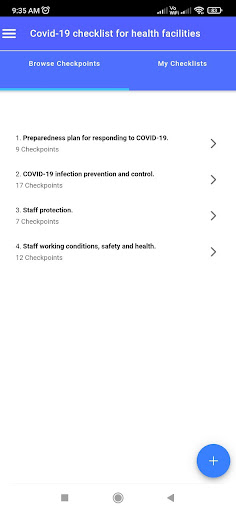 ILO COVID-19 Checklist Screen 3