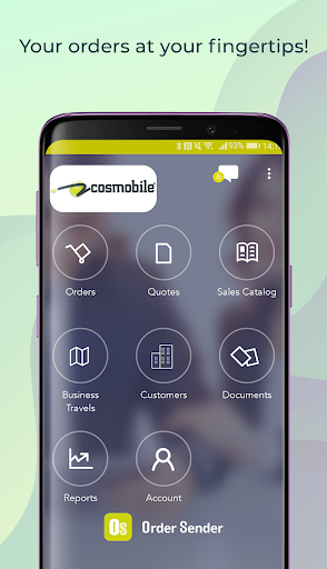 Android application Order Sender screenshort