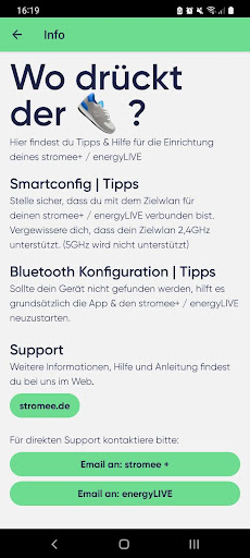 Stromee+ Companion App Screen 3