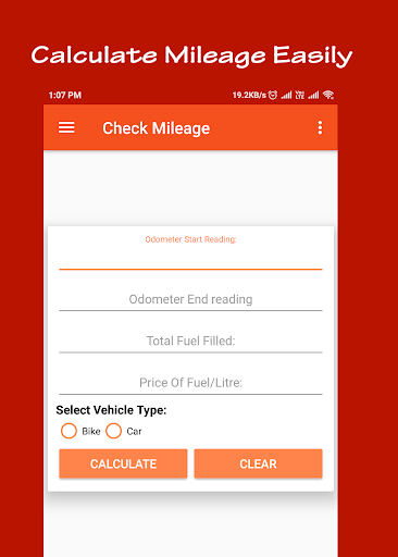 Android application Mileage Calculator(All in One) screenshort