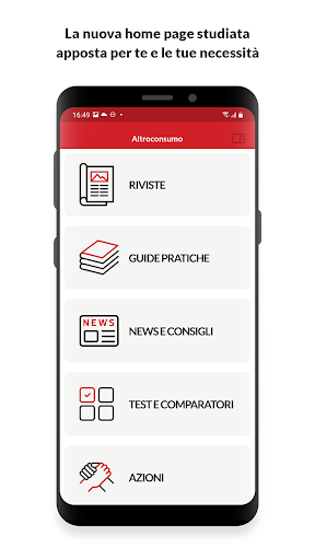 Android application Altroconsumo screenshort
