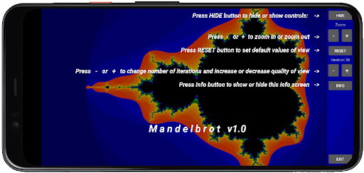 Mandelbrot set Screen 3