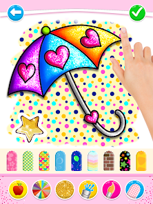 Screenshot 15 Glitter Toy Hearts para colore android
