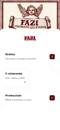 Android application Fazi Premiata Gelateria screenshort